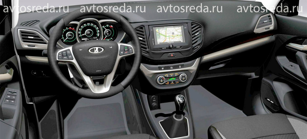 Салон серийной Lada Vesta рассекречен