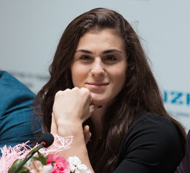 В Петербурге встретили чемпионку мира