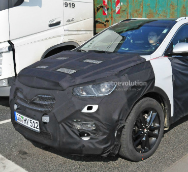 Шпионы заметили Hyundai Santa Fe