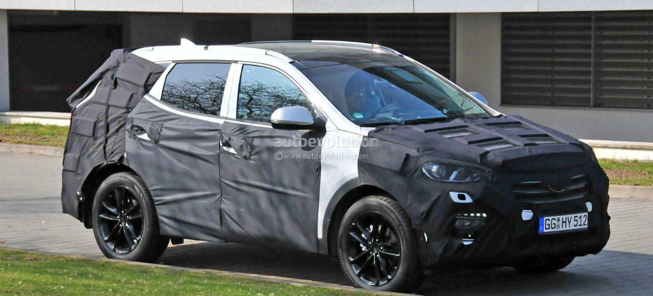 Шпионы заметили Hyundai Santa Fe