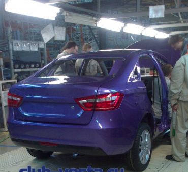 Появились очередные фото серийной Lada Vesta