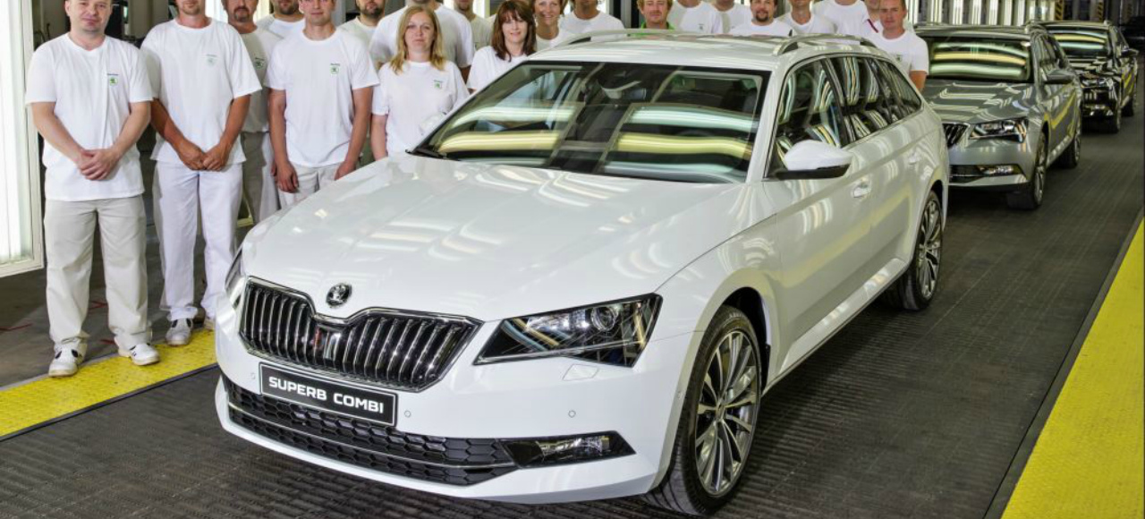 Skoda начала производство универсала Superb следующего поколения