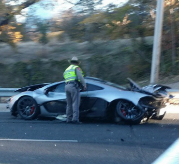 McLaren P1 за 1,2 миллиона долларов разбили в США