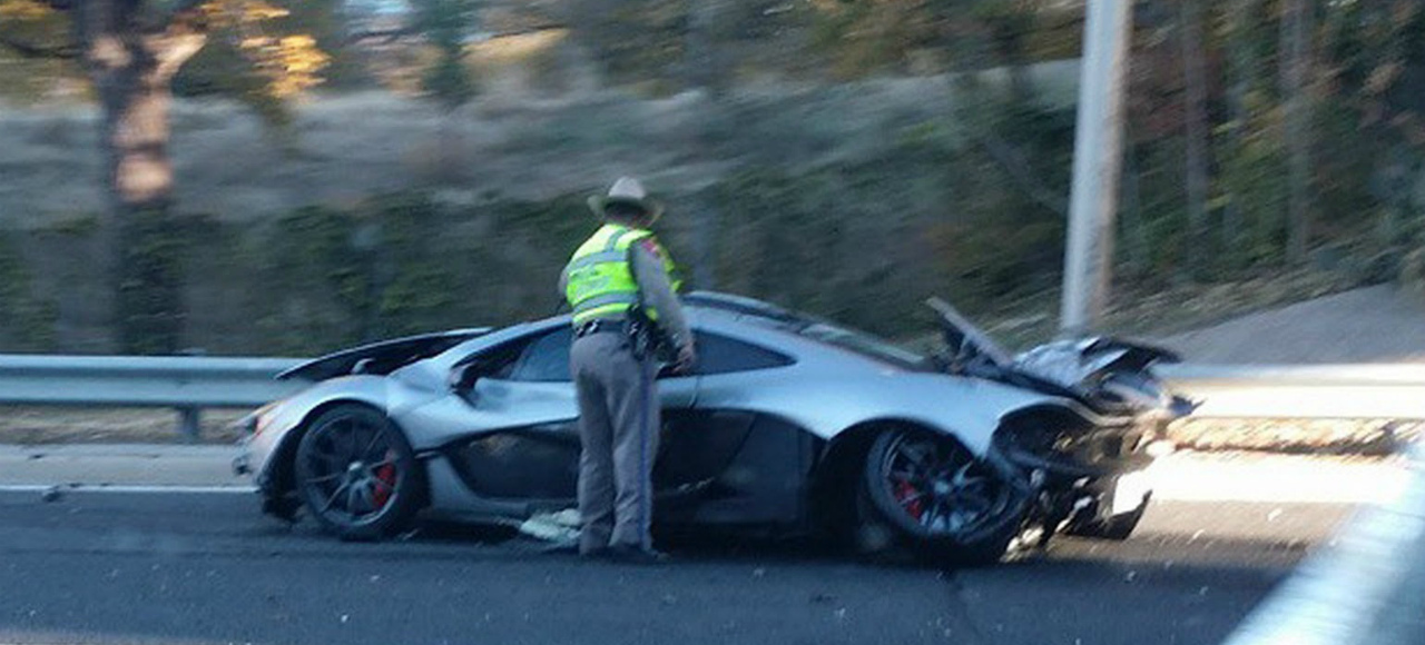 McLaren P1 за 1,2 миллиона долларов разбили в США