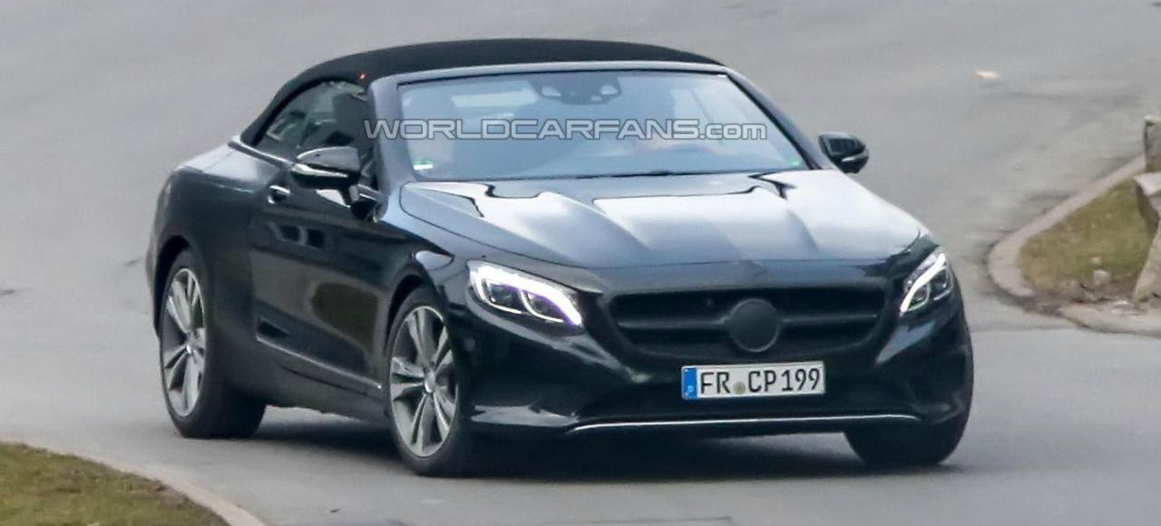 Mercedes-Benz S-class Cabriolet почти без маскировки