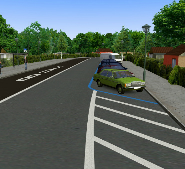 В России может появиться синяя разметка и знак парковки