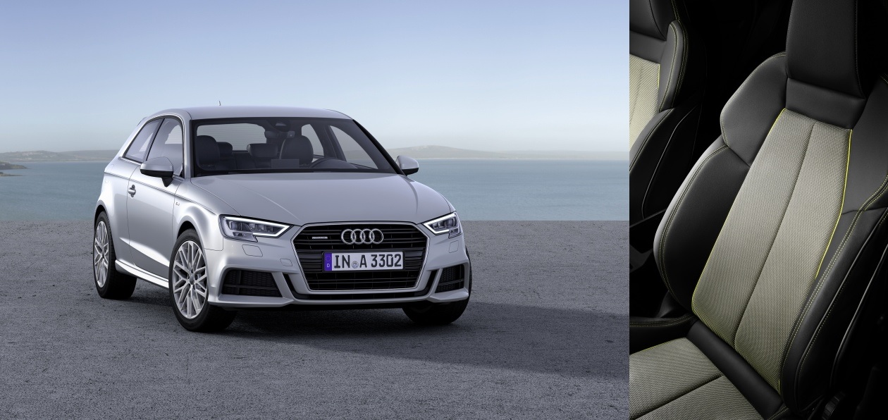 Для Audi A3 можно заказать обивку сидений из переработанных пластиковых бутылок
