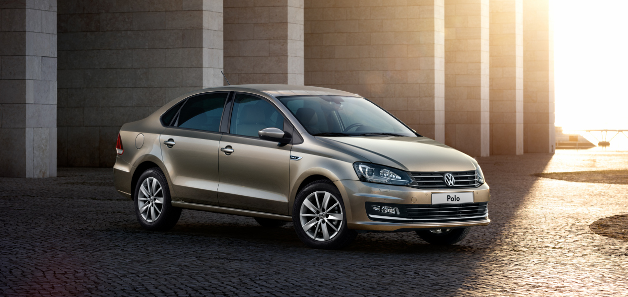 Седан Volkswagen Polo получил новый вариант окраски