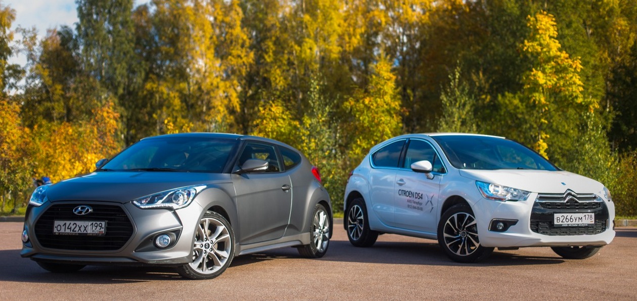 Тест-драйв Hyundai Veloster и Citroen DS4: неформал против хипстера