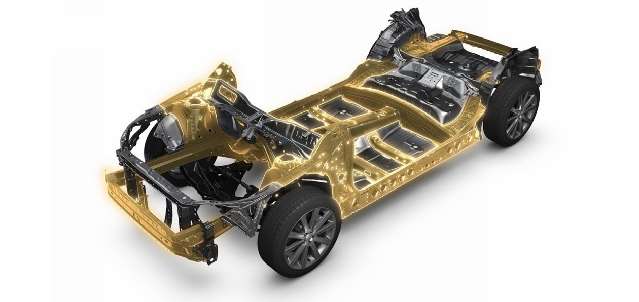 Subaru показала шасси для новой Impreza