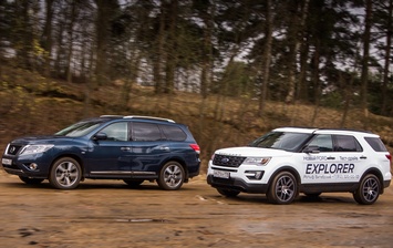 Тест-драйв Nissan Pathfinder и Ford Explorer: чемоданы с ручками