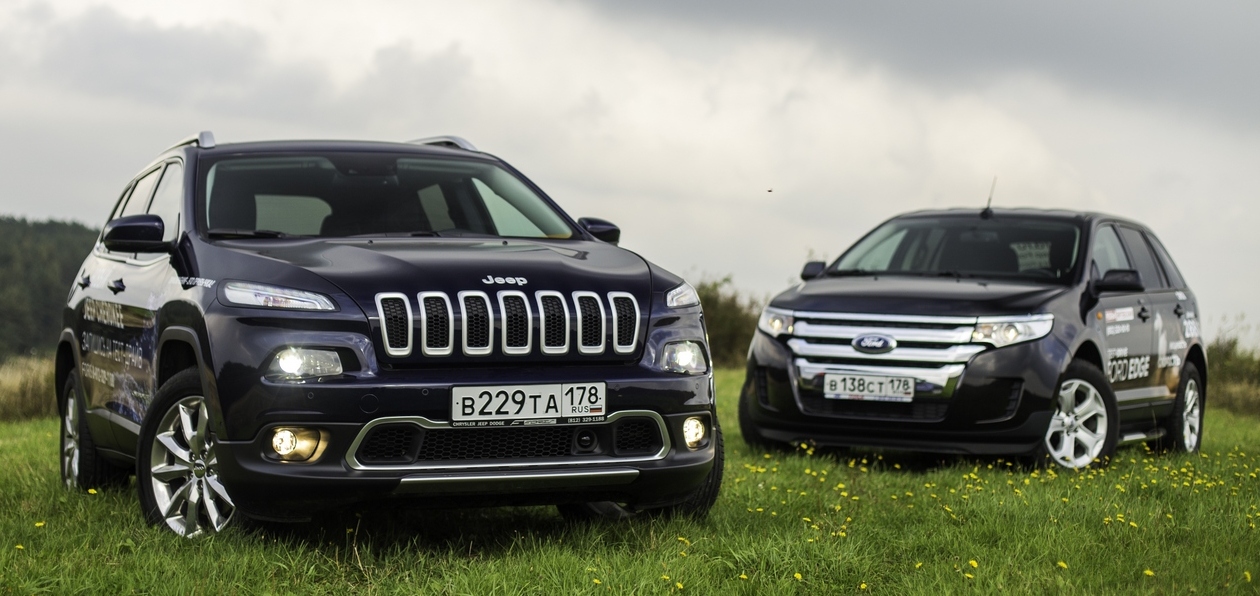 Тест-драйв Jeep Cherokee и Ford Edge: евромериканцы