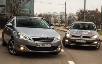 Тест-драйв New Peugeot 308 vs Volkswagen Golf VII