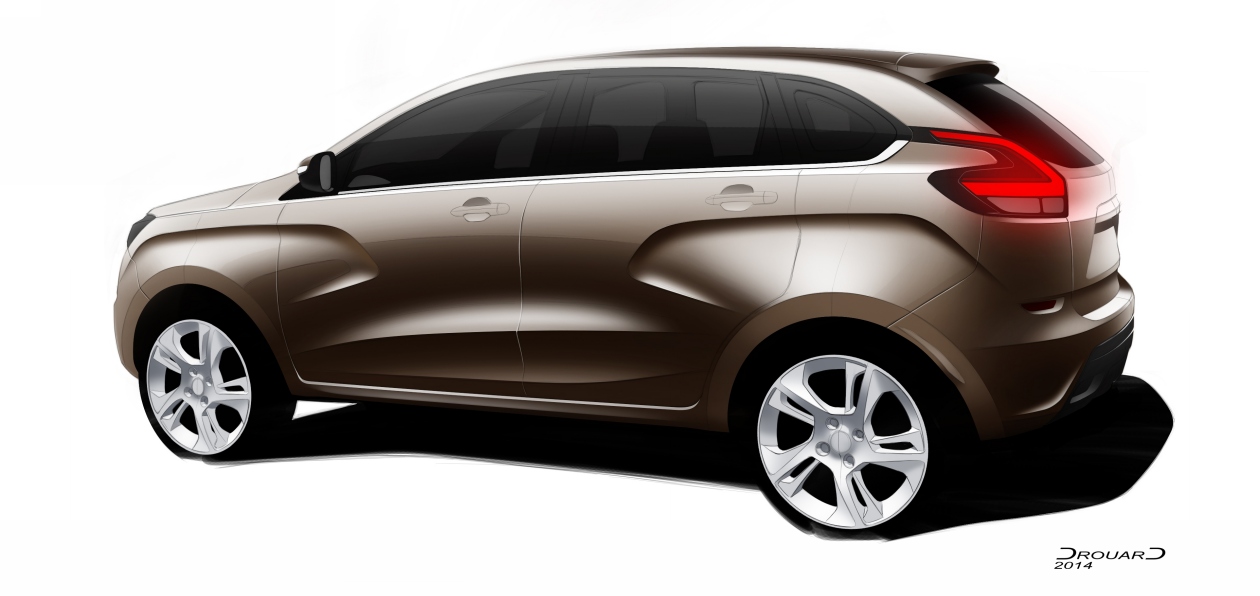 В Сети появился скетч нового Lada XCODE
