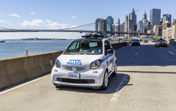 Автомобили smart будут служить в полиции Нью-Йорка