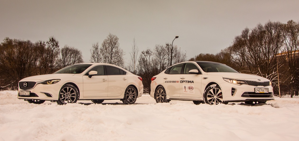 Тест-драйв Mazda6 против Kia Optima: если не хватает на «пятерку» БМВ