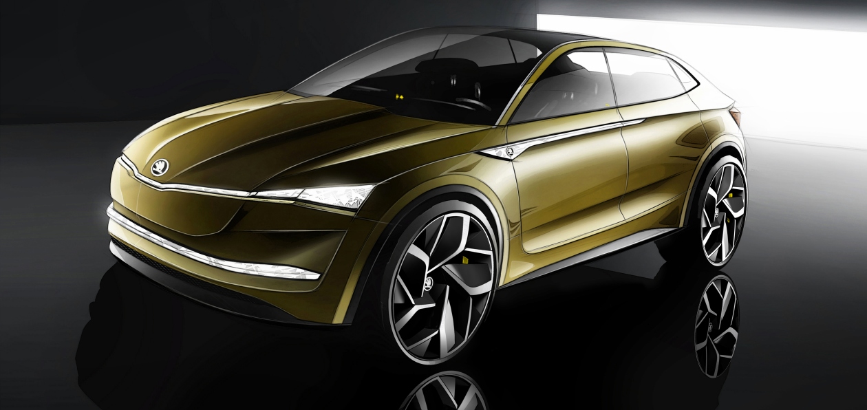Шанхай 2017: Skoda рассекретила электрический купеобразный кроссовер