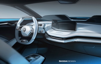 Skoda показала интерьер Vision E