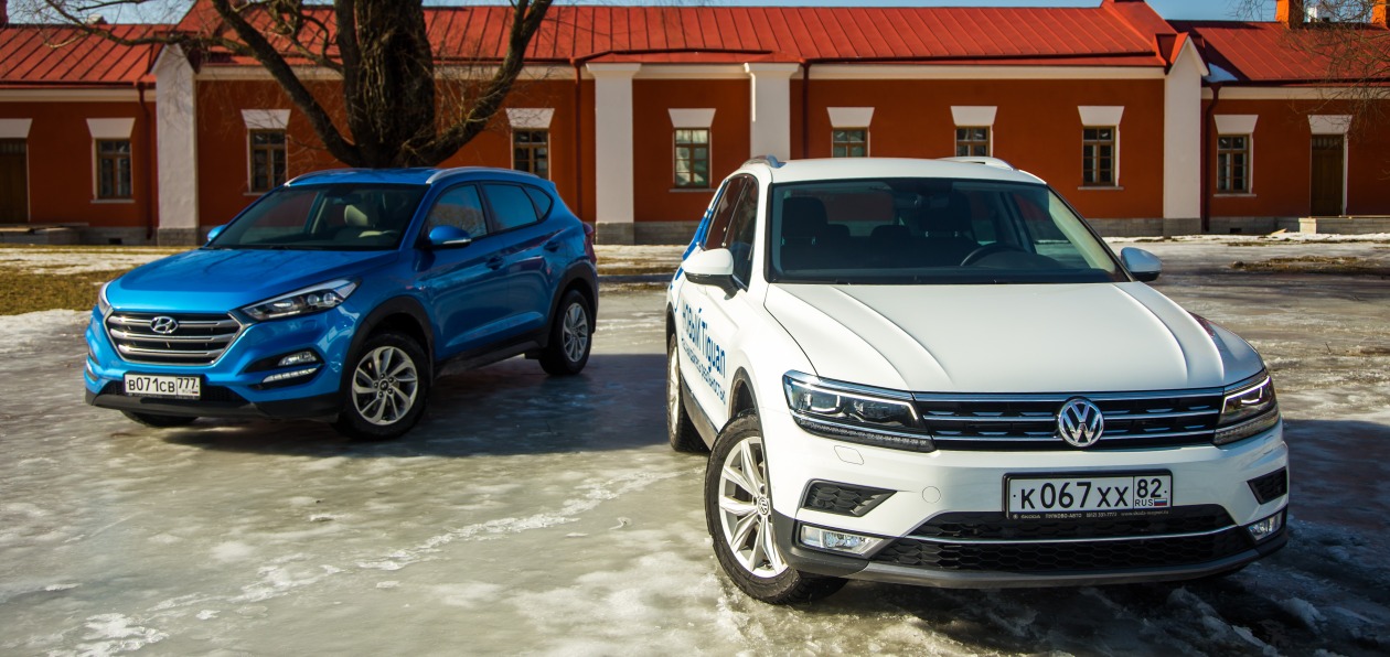 Тест-драйв Volkswagen Tiguan и Hyundai Tucson: на уровень выше