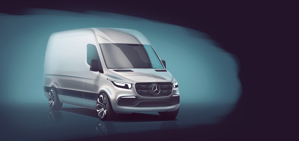 Mercedes показал, как будет выглядеть новый Sprinter