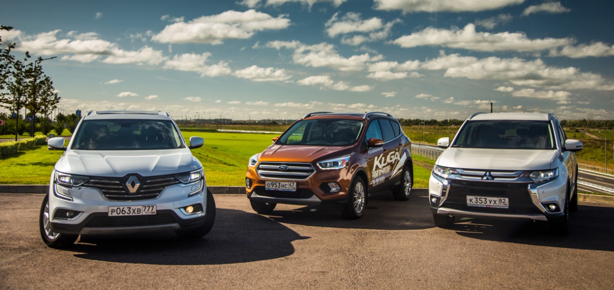 Тест-драйв Renault Koleos против Mitsubishi Outlander и Ford Kuga: три характера