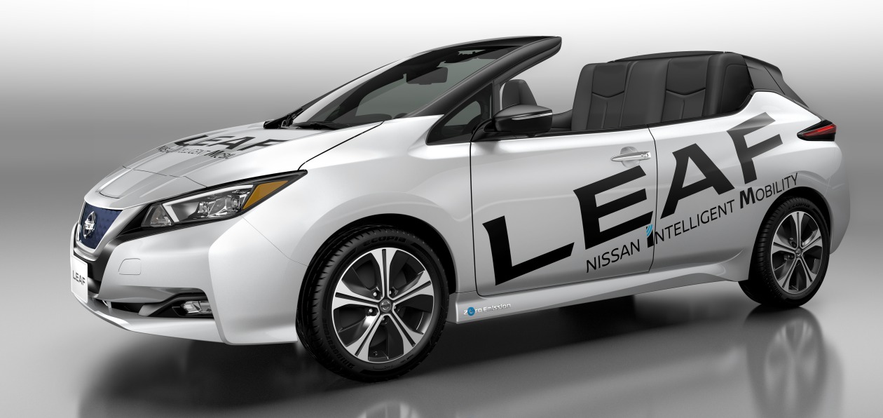 Электромобилю Nissan Leaf «снесло крышу»