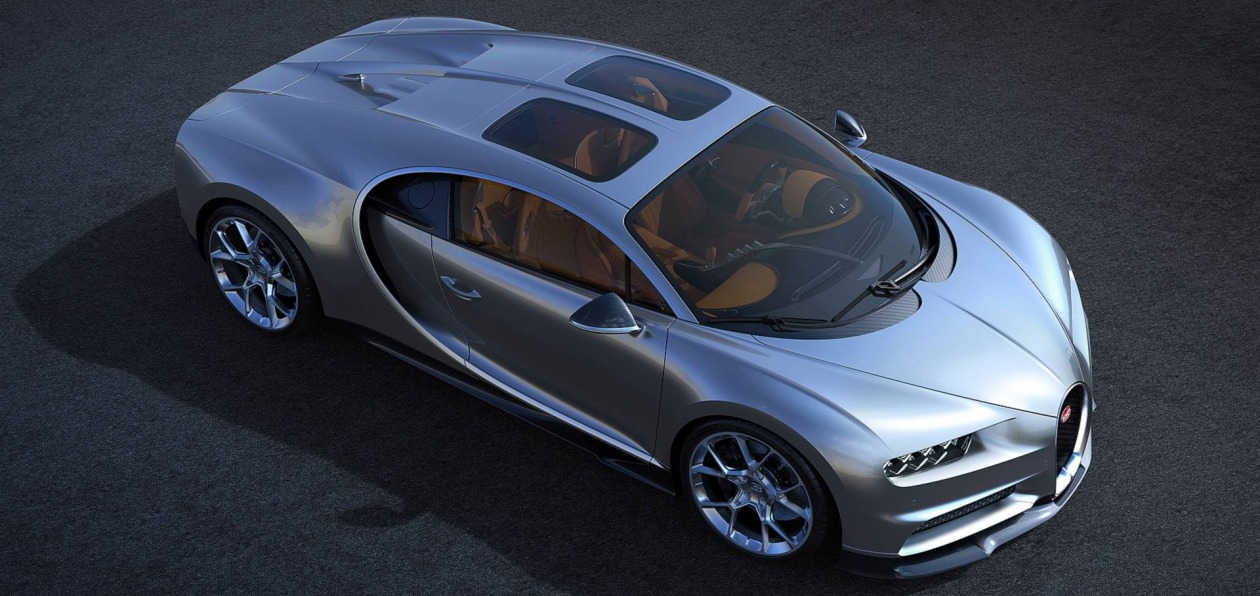 Bugatti Chiron получил стеклянную крышу