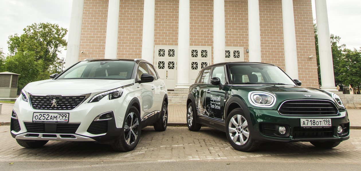 Тест-драйв Peugeot 3008 против Mini Cooper Countryman: мир спасает красота