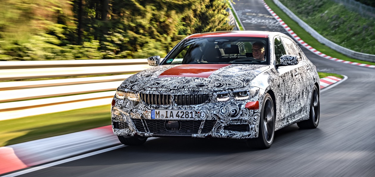 BMW тестирует новый седан 3 Series на Нюрбургринге
