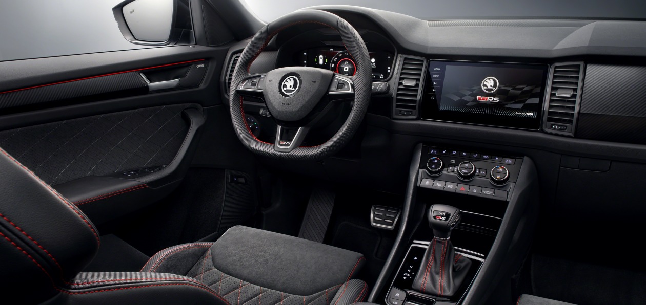 Skoda показала интерьер нового Kodiaq RS