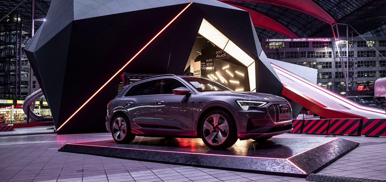 Audi e-tron «приземлился» в аэропорту Мюнхена