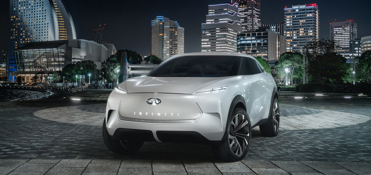 Опубликовано первое фото концептуального электрокроссовера Infiniti