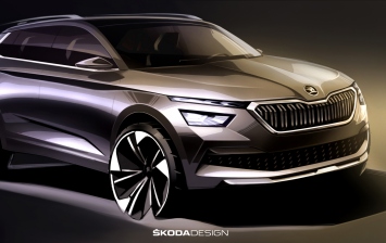 Skoda выложила первые скетчи европейского Kamiq