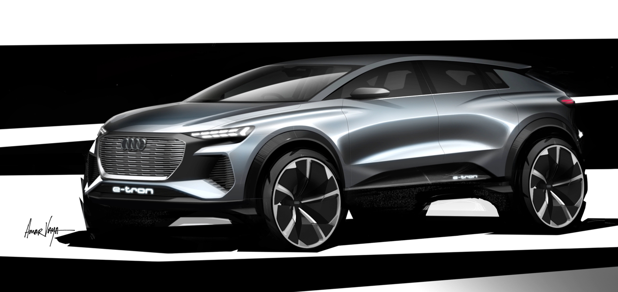 Audi показала концепт кросс-купе Q4 e-tron