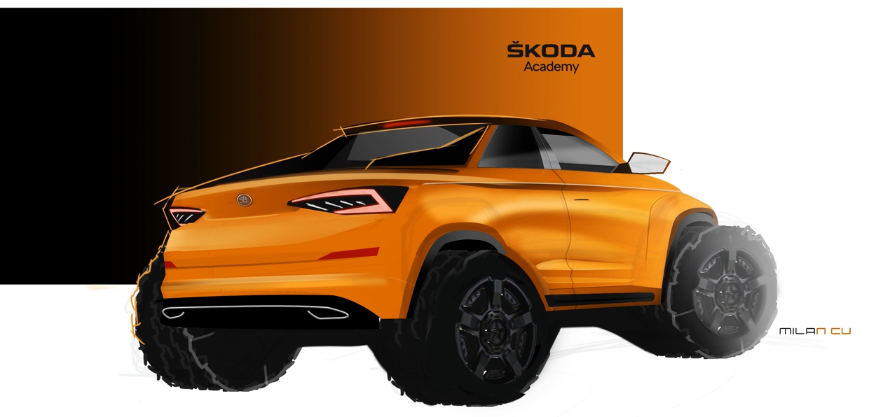 Студенты-дизайнеры сделали из Skoda Kodiaq двухдверный пикап