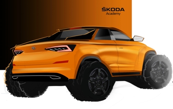 Студенты-дизайнеры сделали из Skoda Kodiaq двухдверный пикап