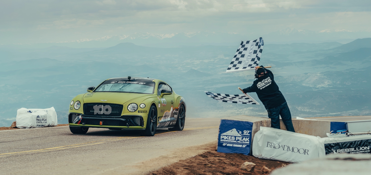 Bentley Continental GT установил рекорд на Pikes Peak