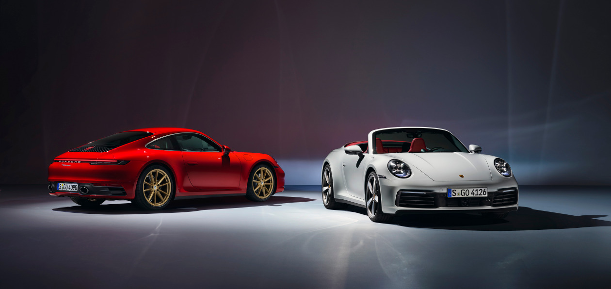 Новые купе и кабриолет Porsche 911 получили базовые версии