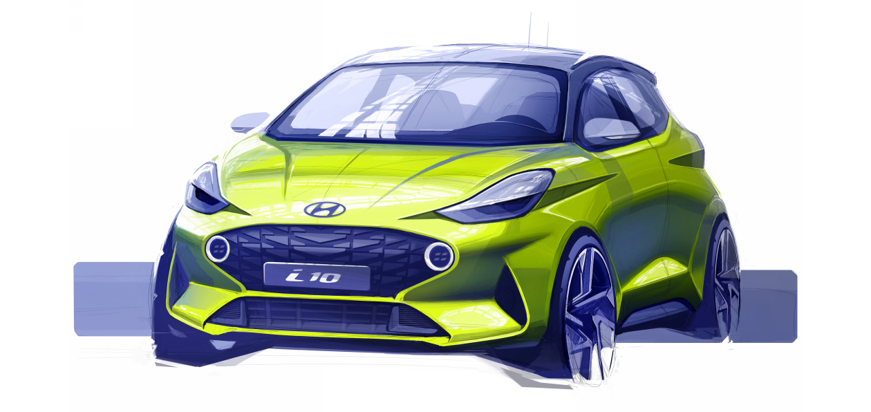 Hyundai показал первое изображение нового поколения i10