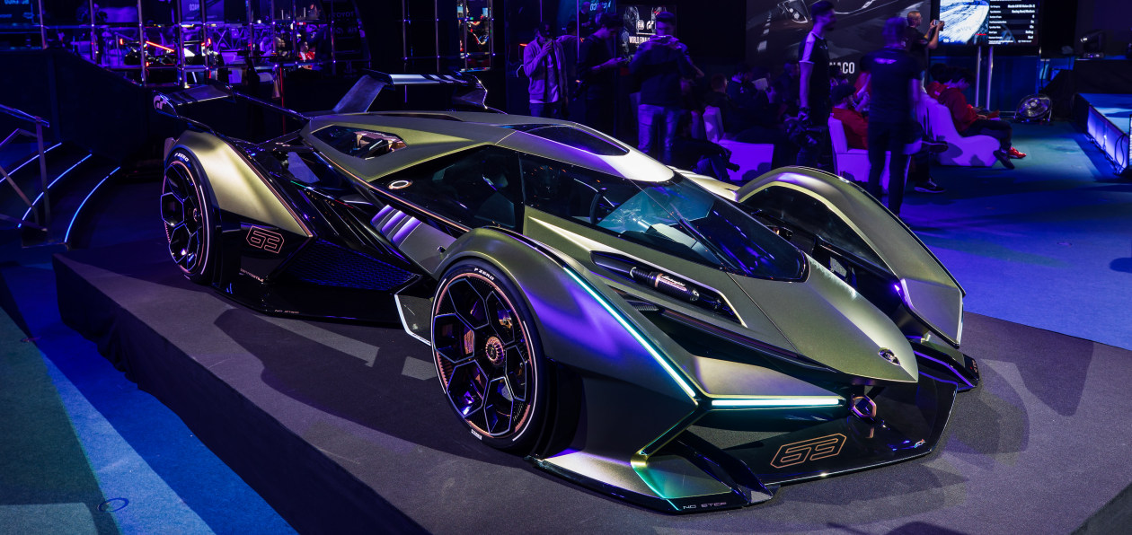 Lamborghini показал одноместный концепт Lambo V12 Vision Gran Turismo