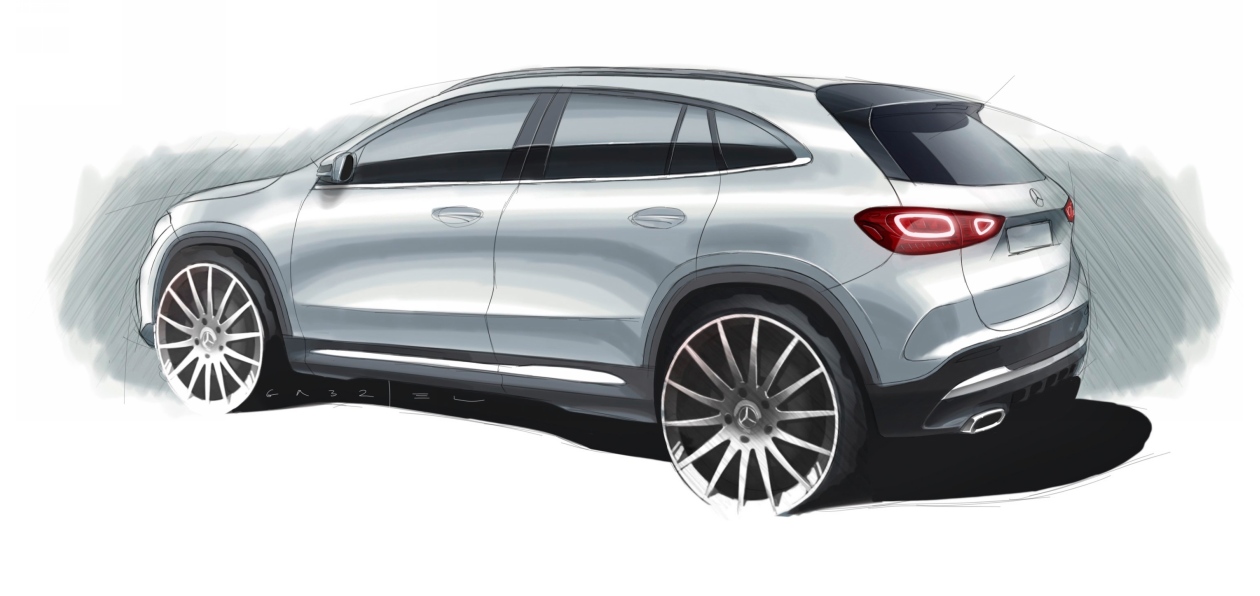 Mercedes-Benz показал внешность GLA нового поколения