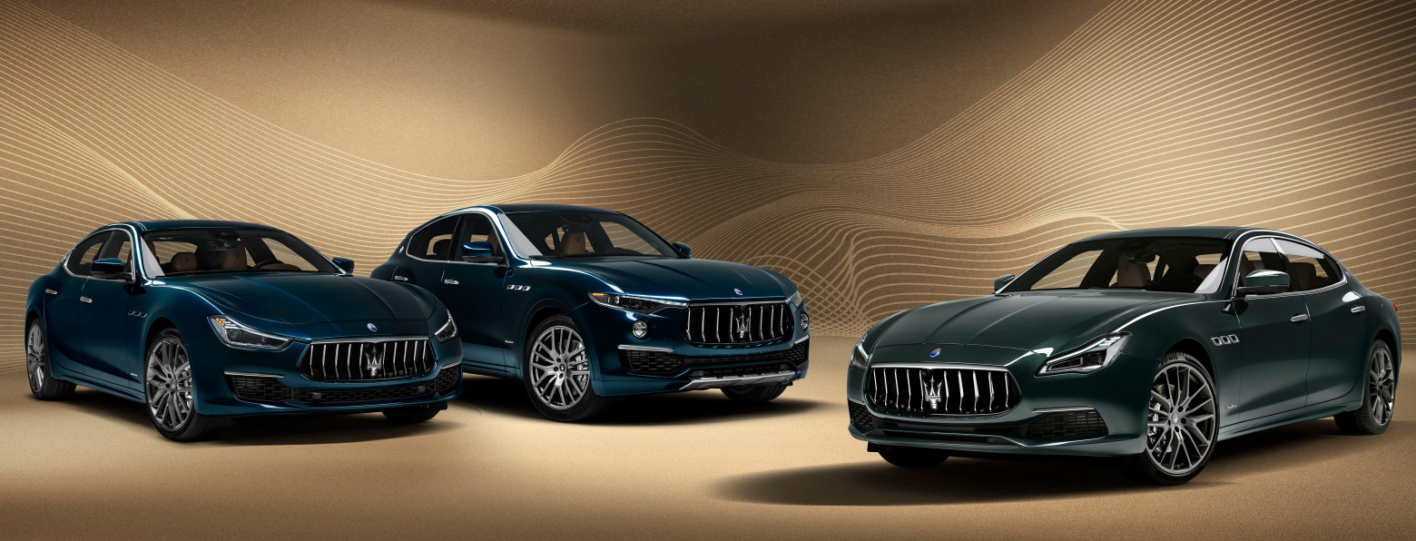 Maserati представил Quattroporte, Levante и Ghibli в версии Royale