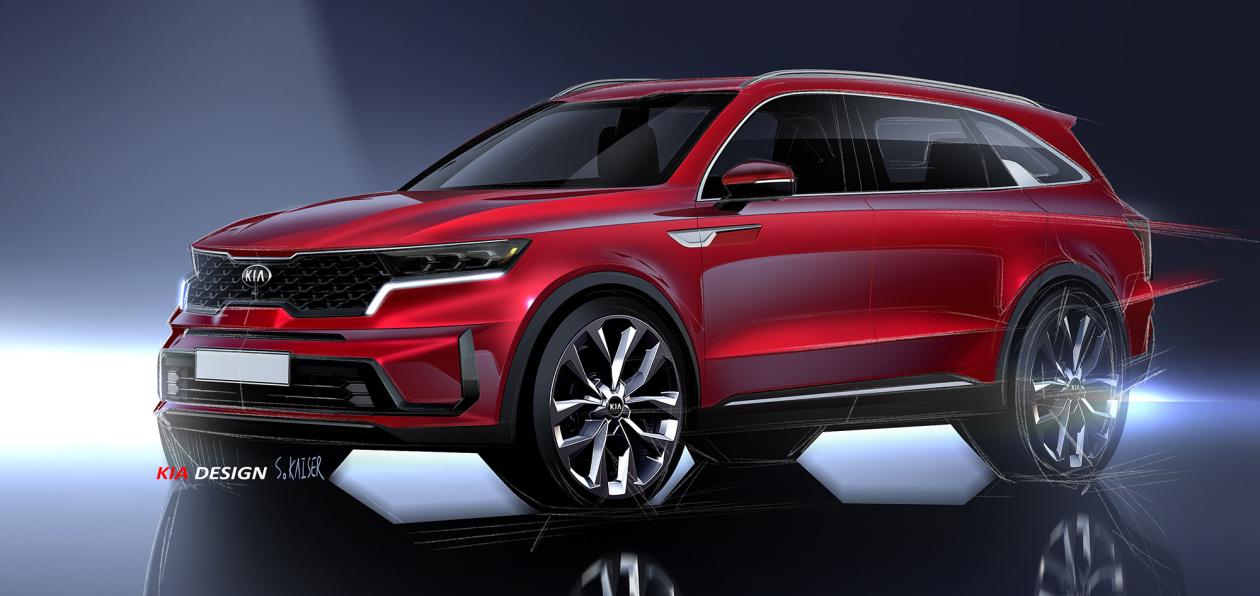 Kia показала внешность и салон нового Sorento