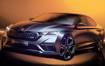 Skoda показала, как будет выглядеть гибридная Octavia RS
