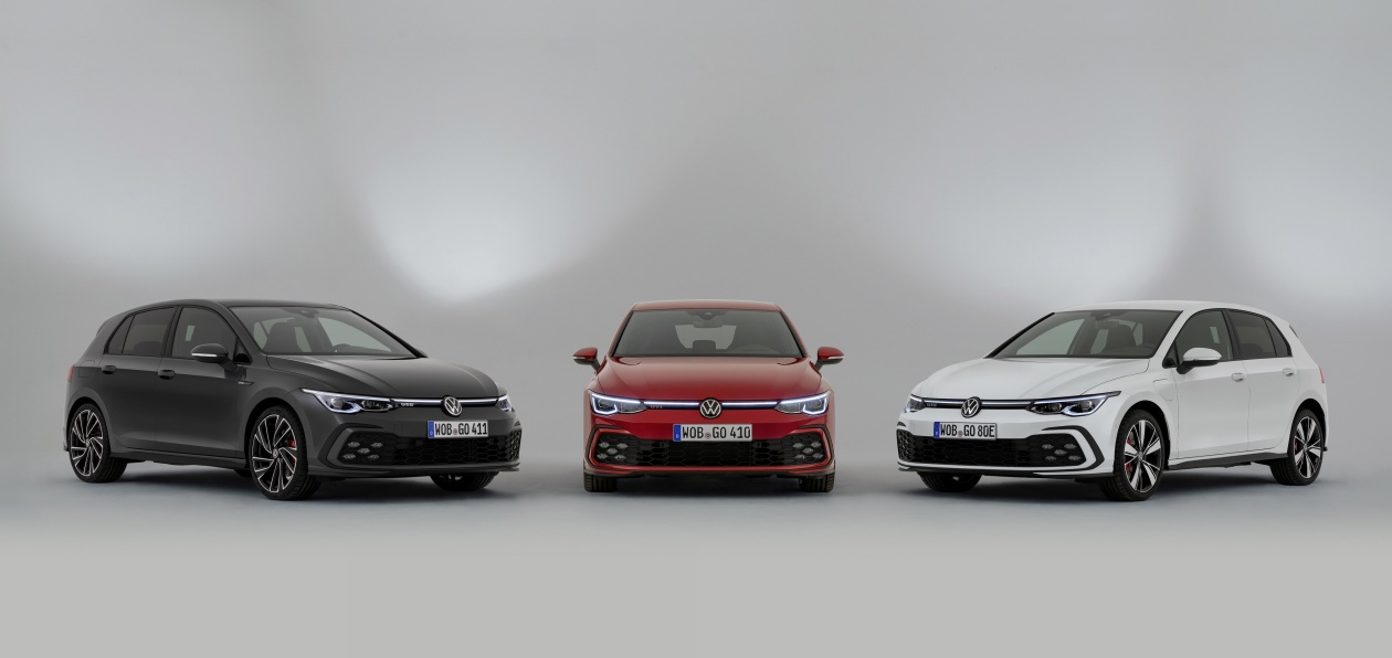 Volkswagen рассекретил сразу три «заряженные» версии нового Golf