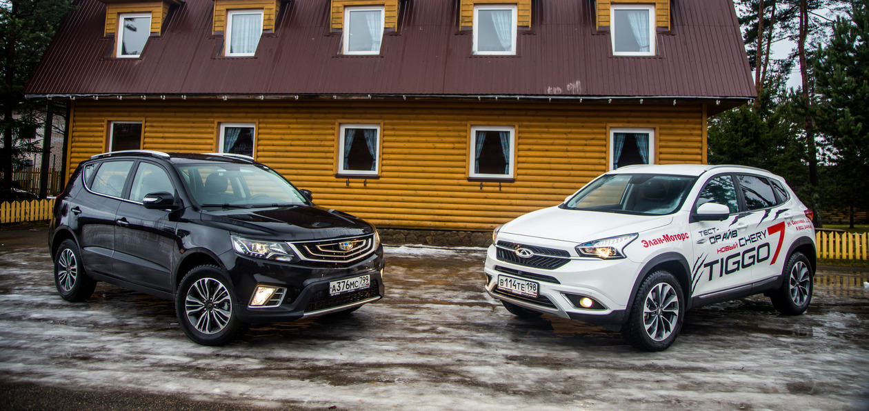 Тест-драйв Chery Tiggo 7 и Geely Emgrand X7: пара семерок