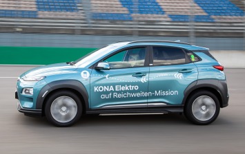 Hyundai Kona Electric установила рекорд дальности пробега
