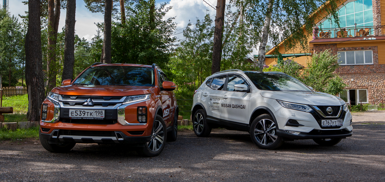 Тест-драйв обновленного Mitsubishi ASX 2020 и Nissan Qashqai: сравниваем топовые комплектации