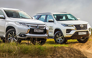 Тест-драйв обновленного Toyota Fortuner и Mitsubishi Pajero Sport: призванные из запаса