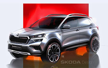 Skoda показала внешний вид нового Kushaq